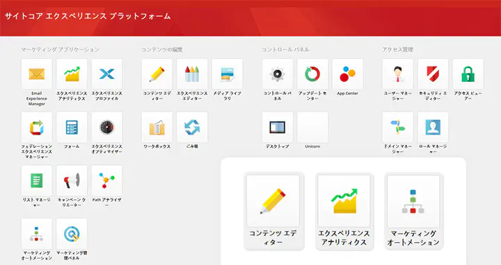 サイトコアエクスペリエンスプラットフォーム